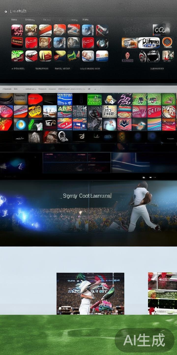 界面简介：登录后进入首页，顶部是体育类别的分类菜单